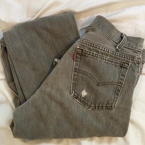Levi’s 501 high waisted straight leg jeans
